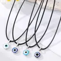 New Fashion Eye Necklace For Women Men Devil Evil Blue Eye Pendant Choker Rope Chain Lucky Turkish