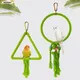 Pet Bird Toys Parrot Swing Rings Toy Bird Cage Accessories Decorations Colorful Cotton Rope Rings