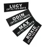 Large Custom Dog Velcro Label Pet Chest Strap Velcro Custom Patch Name Tag Dog Chest Strap Harness
