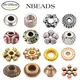 NBEADS 20-200PCS Tibetan Red Copper Metal Beads Spacer Beads Flat Round Loose Beads for DIY Jewelry