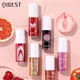 QIBEST New Mirror Water Lip Gloss High Color Rendering Lip Glaze Moisturizing Lip Stain Long Lasting