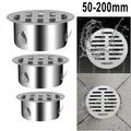 Sink Floor Drain 304 Stainless Steel Thicken Drainage Roof Patio Round Flat Floor Drain Cover For