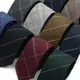 Men's Tie Cotton Grey Black Plaid Necktie Narrow Collar Slim Ties Wedding Business Party Suit Shirt
