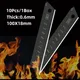 10PCS 0.6MM Stainless Steel Utility Knife Blade 100mm*18mm Black DIY Tool Replace Carving Blade For