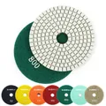 4" Diamond Polishing Pad For Granite Marble Flexible 1 Piece 100mm Concrete Stone Polish Disc Wet