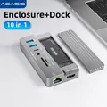 ACASIS USB C Hub 10 Gbps 10 In 1 Dock Station Type-C To HDMI & SSD Case USB Splitter PD 100W For