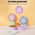 350ML Dog Travel Bowl Silicone Portable Pet Water Bowl for Cat Folding Dog Bowl Food Feeder Pet
