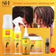 Hot African Curly Hair Braid Gel Anti Itch Cleaning Set for Braided Styling Anti Hair Loss Braid Oil