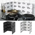 Kitchen Gas Stove Baffle Plate Aluminum Foil Oil Splash Protective Screen For Fried Vegetable