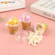 1/12 Scale Miniature Dollhouse Food Mini Popcorn Bucket for Doll House Kitchen Snack Shop Decor Kids