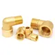 1/8" 1/4" 3/8" 1/2" 3/4" 1" Female x Male Thread 90 Deg Brass Elbow Pipe Fitting Connector Coupler