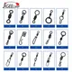 JIGEECARP 25 piece Carp Fishing Swivels Quick Change Snap for Carp Fishing Rig Fishing Accessories