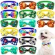 50/100pcs Summer Small Dog Bow Tie For Small Dog Bows Sunflower Pet Dog Bowties Collar For Dogs Pets