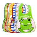 Cartoon Baby Bibs Waterproof Newborn Bandanas Feeding Baby Burp Cloths Girls Boys Saliva Towel Print