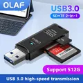 OLaf USB 3.0 Card Reader 2 In 1 USB 2.0 To SD Micro SD TF Memory Card Adapter For PC Laptop