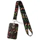 Mushroom Lanyard Business Credit Card Holder Neck Strap Keychain Hang Rope ID Badge Holder Phone