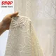 European Luxury White Tulle Curtains for Living Room Blackout Embroidered Lace Bedroom Jacquard