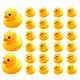 15-120pcs 3.5/5CM Squeaky Rubber Duck Duckie Float Bath Toys Baby Swimming Pool Shower Water Toys