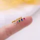 1PC Multicolor Cz Marquise Shape Small Stud Earrings Stainless Steel Helix Cartilage Earrings Conch