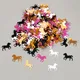 15g Horse Table Confetti Little Pony Sequin Brown Black Unicorn Baby Baptism for Birthday Shower