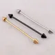 1Pcs Stainless Steel Straight Helix Tragus Industrial Ear Studs Bar Piercing Tongue Ring Barbell