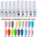 SHEENIA 15ml Base/Top Coat Nail Gel Primer Matt Top Coat UV Gel Nail PolishSoak off Varnish UV Gel