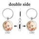 Fashionable And Popular Personality Custom Double-Sided Keychain Grandpa Mommy Child Baby Angel