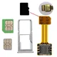 Mobile Phone Accessories Universal TF Hybrid Sim Slot Dual SIM Card Adapter Micro Extender Nano For