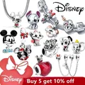 Disney Stitch Minnie Mouse Winnie Charms Dangle Fit Charms Silver 925 Original Bracelet Beads Charm