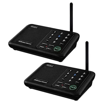 Wuloo 1 Mile Long Range Wireless Intercom System for Home House Business Offices Room to Room