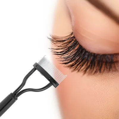 Eyelash Curler Beauty Makeup Lash Separator Foldable Metal Eyelash Brush Comb Mascara Curl Beauty