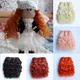 Wool Hair Extensions 15cm Hair Wefts Orange Khaki Pink Brown Curly Doll Hair Wigs for BJD/SD DIY