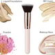 Luxury Champagne Makeup Brushes Flat Top Foundation Brush Large Face Brush Repair brush contour