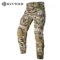 G3 Combat Pants +Pads Elastic Military Pant Tactical Gear US CP Army Camo Outdoor Tactic Pants