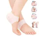 2Pcs Silicone Sock Foot Care Moisturizing Gel Heel Thin Socks with Hole Cracked Foot Skin Care