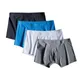 4pcs/lot Seamless Men Boxers Luxury Silk Boxers Underwear Spandex 3D Crotch Boxer Nylon Underwear