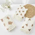 Organic Baby Blankets Muslin Swaddle For Newborn Fringe Double Layer Cotton Summer Blanket Bed
