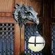 LED Dinosaur Hanging Lamp Lantern Industrial Style Resin Dragon Head Crafts Pendent Lamp Halloween