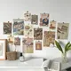 Ins Retro Poster Gourmet Bread Decorative Paper 13 Sheets Photo Props Postcard Creative Diy