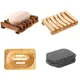 Soap Box Natural Bamboo Dishes Bath Soap Holder Bamboo Case Tray Wooden Prevent Mildew Drain Box