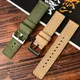 Quick Release Canvas Watch Straps Nylon Watch Band 18mm 20mm 22mm Brushed Buckle Watchbands Suitable