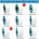 Waterproof 30 40 50MM Width Blank White Direct Print Thermal Paper Sticker for Bar code Label Price