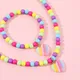 Makersland Heart Necklaces For Girl Cute Pendants Accessories Jewelry Sets Children Gift Fashion