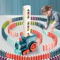 Domino Train Domino Block Set Automatic Lay Block Toy Domino Train Car Set Stacking Game Fun and