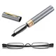 Elegant Reading Glasses Metal Frame Ultra-thin Men Women Reading Glasses Portable Mini Reading