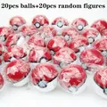 20/pcs Pokemon PokBalls Action & Toy Figures 7cm balls +20pcs figur Random Mini Figures Inside Toy