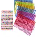 3mm Acrylic Crystal Stickers 750Pcs/sheet Self Adhesive Colorful Flatback Rhinestones For Scrapbook