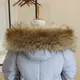 Fur Collar Faux Fur Trim Hoodie Custom Made Fur For Hood Collar Shawl Down Coat Hood Fur Decor Warm