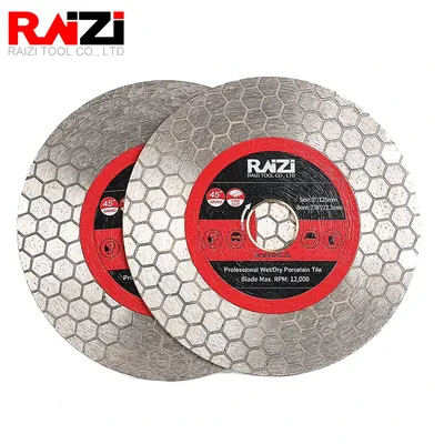 RAIZI 125mm 5'' Edge Diamond Saw Blade For Cutting And Grinding Granite Porcelain Ceramic Dry And Wet Cutting Disc Tile Cutting