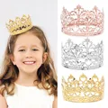 1Pcs Tiara Gold/Sliver Crown Cake Topper Decor Little Crown Children Hair Ornaments Princess Wedding